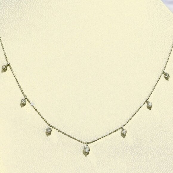 Diamond necklace in Platinum - Picture 3 of 7
